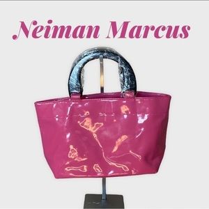 Neiman Marcus Pink Patent tote bag